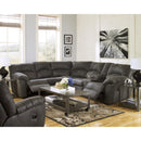  Manufacturer Color_Pewter  -- Tambo Rocker Leather Look Recliner IMAGE 3