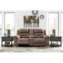  Signature Design by Ashley Stoneland 39905U1 2 pc Reclining Living Room Set - Fossil IMAGE 4