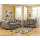  Manufacturer Color_Cobblestone  -- Signature Design by Ashley Darcy Stationary Fabric Loveseat IMAGE 2