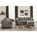  Manufacturer Color_Cobblestone  -- Signature Design by Ashley Darcy Stationary Fabric Loveseat IMAGE 3