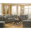  Manufacturer Color_Cobblestone  -- Signature Design by Ashley Darcy Fabric Ottoman IMAGE 3