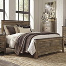  Size_Queen  -- Signature Design by Ashley Trinell Panel Bed IMAGE 1