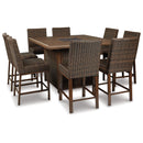  Signature Design by Ashley Paradise Trail P750P6 9-piece Outdoor Dining Set IMAGE 2