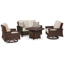  Signature Design by Ashley Paradise Trail P750P9 4-piece Outdoor Seating Set IMAGE 1