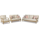  Signature Design by Ashley Clare View P801P8 3 pc Outdoor Seating Set IMAGE 1
