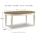  Signature Design by Ashley Realyn D743D2 5 pc Dining Set IMAGE 6