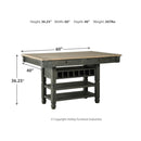  Signature Design by Ashley Tyler Creek D736D14 3 pc Counter Height Dining Set IMAGE 8