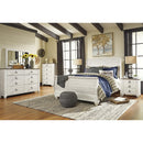  Size_Queen  -- Signature Design by Ashley Willowton Sleigh Bed IMAGE 3