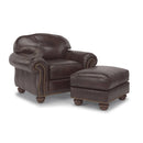  Flexsteel Bexley Stationary Leather Chair 3648-10-983-70 IMAGE 2