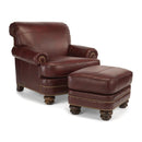  Flexsteel Bay Bridge Leather Ottoman B3791-08-740-60 IMAGE 2