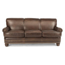 Flexsteel Bay Bridge Stationary Leather Sofa B3791-31-740-70 IMAGE 1