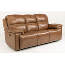  Flexsteel Fenwick Power Reclining Leather Sofa 1659-62PH-204-72 IMAGE 1