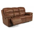  Flexsteel Fenwick Power Reclining Leather Sofa 1659-62PH-204-72 IMAGE 2