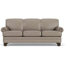  Flexsteel Bay Bridge Stationary Leather Sofa B3790-31 654-01 IMAGE 2
