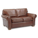  Flexsteel Vail Stationary Leather Loveseat 3305-20-020-70 IMAGE 1
