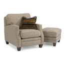  Flexsteel Lennox Fabric Ottoman 7564-08 720-80 IMAGE 2