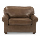  Flexsteel Thornton Stationary Leather Chair 3535-101-739-72 IMAGE 1