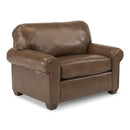  Flexsteel Thornton Stationary Leather Chair 3535-101-739-72 IMAGE 2
