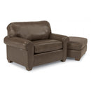  Flexsteel Thornton Stationary Leather Chair 3535-101-739-72 IMAGE 4
