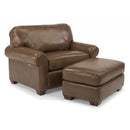  Flexsteel Thornton Leather Ottoman 3535-09-739-72 IMAGE 4