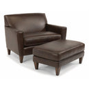  Flexsteel Digby Leather Ottoman 3966-09-740-70 IMAGE 4