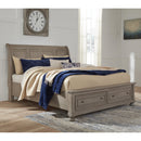  Size_Queen  -- Signature Design by Ashley Lettner Sleigh Bed with Storage IMAGE 2