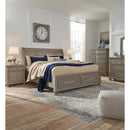  Size_Queen  -- Signature Design by Ashley Lettner Sleigh Bed with Storage IMAGE 4