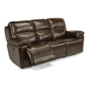  Flexsteel Fenwick Power Reclining Leather Sofa 1659-62PH-204-70 IMAGE 3