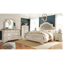  Size_King  -- Realyn B743B6 King Upholstered Panel Bed IMAGE 8
