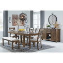  Signature Design by Ashley Moriville Dining Table with Trestle Base D631-45 IMAGE 10