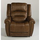  Flexsteel Oscar Power Leather Match Recliner 1591-50PH 375-72 IMAGE 1