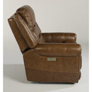  Flexsteel Oscar Power Leather Match Recliner 1591-50PH 375-72 IMAGE 4