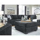  Manufacturer Color_Slate -- Signature Design by Ashley Altari Fabric Ottoman IMAGE 5