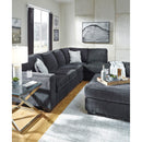  Manufacturer Color_Slate -- Signature Design by Ashley Altari Fabric Ottoman IMAGE 6