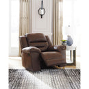  Manufacturer Color_Chocolate  Motion Type_Manual  -- Stoneland Rocker Leather Look Recliner IMAGE 6