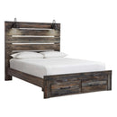  Size_Queen  -- Signature Design by Ashley Drystan Panel Bed with Storage IMAGE 1