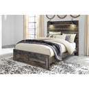  Size_Queen  -- Signature Design by Ashley Drystan Panel Bed with Storage IMAGE 2