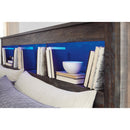  Size_Queen  -- Signature Design by Ashley Drystan Bookcase Bed with Storage IMAGE 3