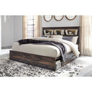  Size_King  -- Signature Design by Ashley Drystan Bookcase Bed with Storage IMAGE 2