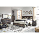  Size_King  -- Signature Design by Ashley Drystan Bookcase Bed with Storage IMAGE 6