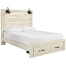  Size_Queen  -- Signature Design by Ashley Cambeck Panel Bed with Storage IMAGE 1