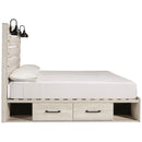  Size_King  -- Cambeck B192B19 King Panel Bed with 2 Storage Drawers IMAGE 4