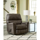  Manufacturer Color_Smoke  -- Signature Design by Ashley Navi Rocker Leather Look Recliner IMAGE 7