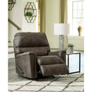  Manufacturer Color_Smoke  -- Signature Design by Ashley Navi Rocker Leather Look Recliner IMAGE 8