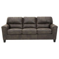  Manufacturer Color_Smoke -- Signature Design by Ashley Navi Stationary Leather Look Sofa IMAGE 1