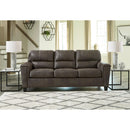  Manufacturer Color_Smoke  -- Signature Design by Ashley Navi Stationary Leather Look Sofa IMAGE 5