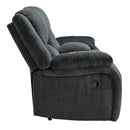  Motion Type_Reclining  -- Signature Design by Ashley Draycoll Reclining Fabric Loveseat with Console IMAGE 4
