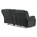  Motion Type_Reclining  -- Signature Design by Ashley Draycoll Reclining Fabric Loveseat with Console IMAGE 5
