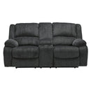  Motion Type_Power Recline  -- Draycoll 7650496 Double Reclining Power Loveseat with Console IMAGE 3