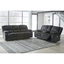  Motion Type_Power Recline  -- Draycoll 7650496 Double Reclining Power Loveseat with Console IMAGE 6